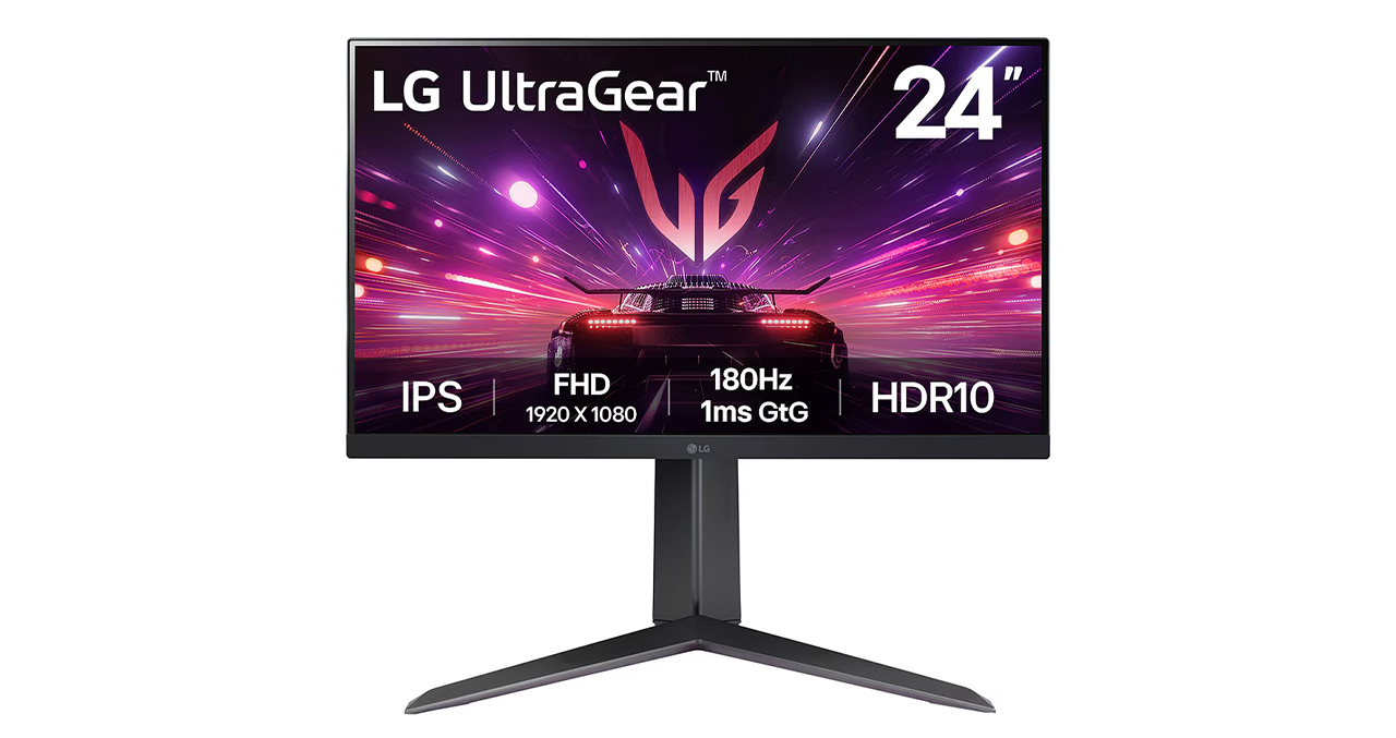 MONITOR LG 24" GAMER ULTRAGEAR FHD-IPS 16:9 180 Hz HDMI 2.0 PIVOTE
