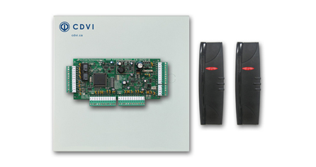EXPANSOR ATRIUM CDVI DE DOS PUERTAS  INCLUYE DOS LECTORES DE PROXIMIDAD, CAJA METALICA,TRANSFORMADOR