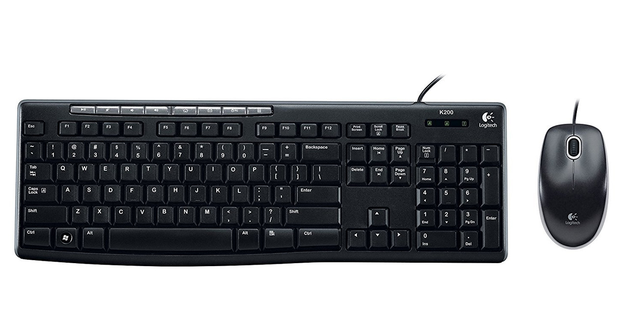 TECLADO + MOUSE LOGITECH ALAMBRICO MK200 USB