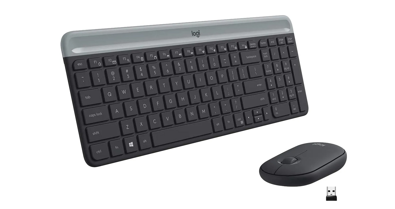 TECLADO + MOUSE LOGITECH INALAMBRICO MK470 SLIM - GRAFITO