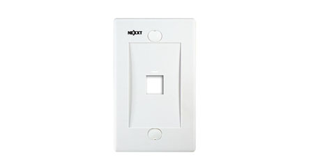 FACE PLATE NEXXT 1 PUERTO - TAPA BLANCA