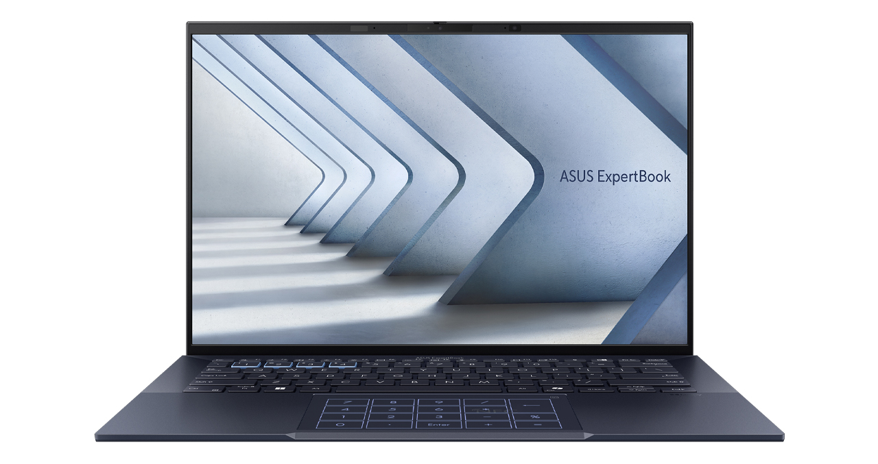 NOTEBOOK ASUS EXPERTBOOK B9 INTEL I7 150U-32GB-1TB SSD-14" OLED-WF6E-TPM-MOU-FORRO-ADAP-NEGRO-3Y-W11