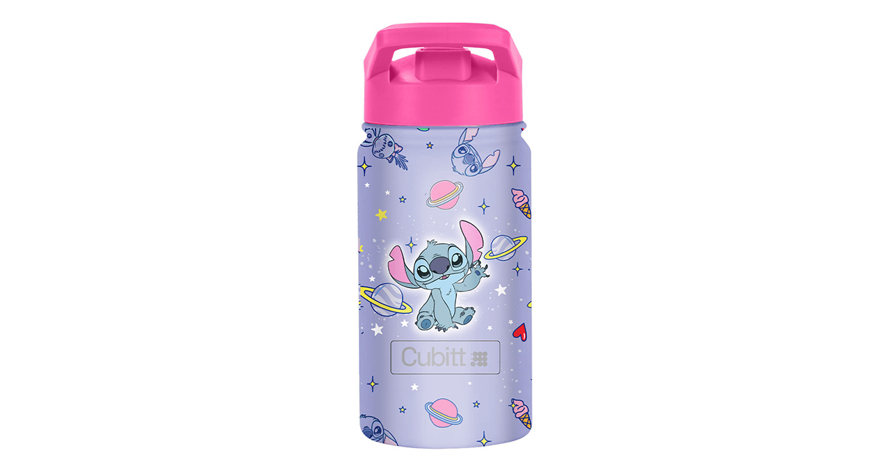 TERMO CUBITT KIDS STICH 14 OZ TERMICO TECNOLOGIA THERMOSHIELD - LILA