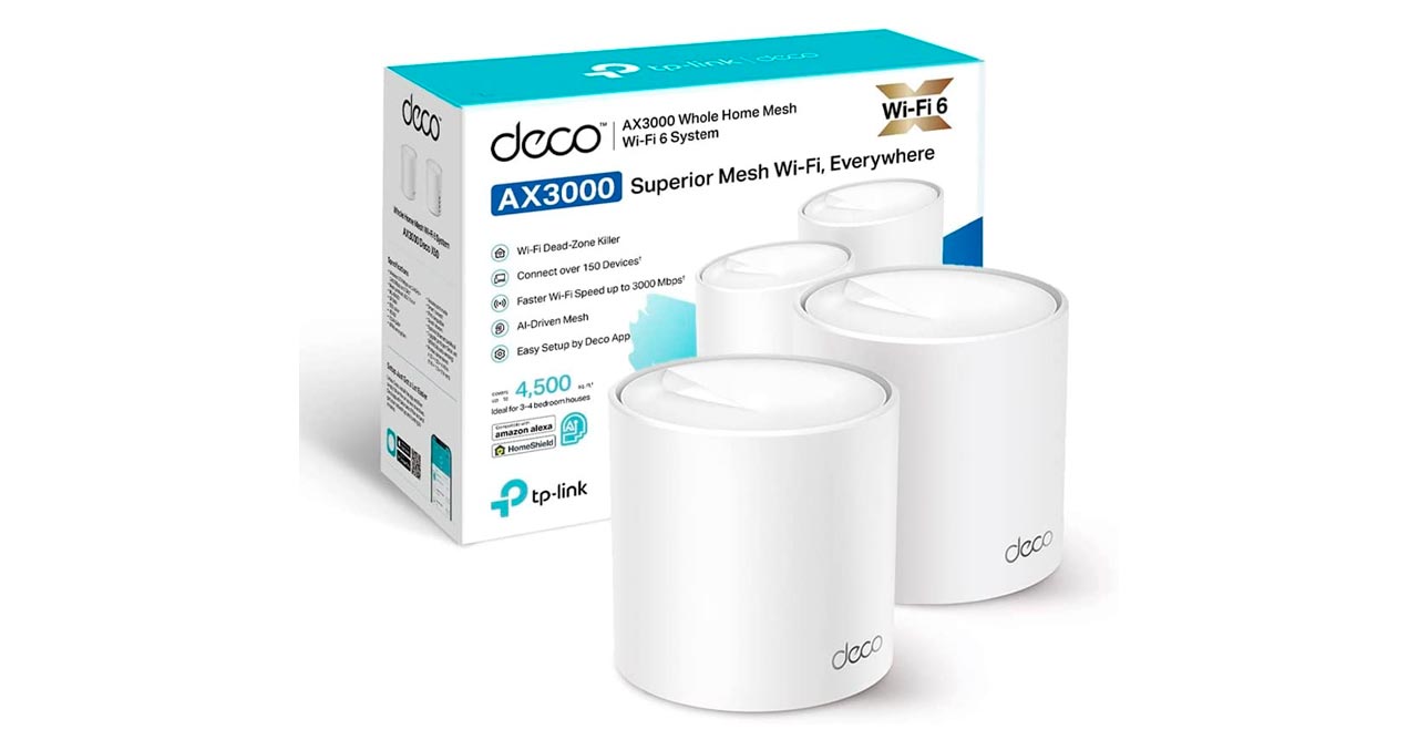 SISTEMA WIFI 6 MESH TPLINK AX3000 MBPS KIT DE 2 ROUTER GIGABIT