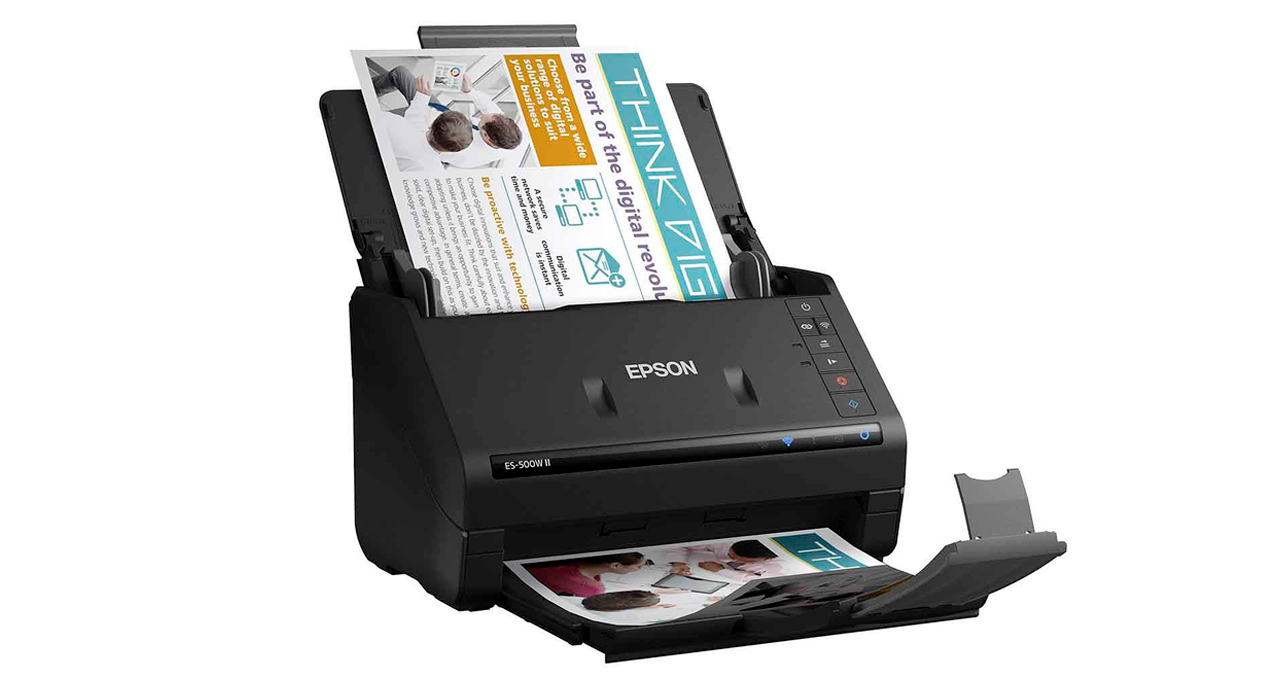 SCANNER EPSON ES-500WII WIFI DUPLEX 35PPM /70 IMP ADF 50 HOJAS CICLO DIARIO 4.000 PAGS