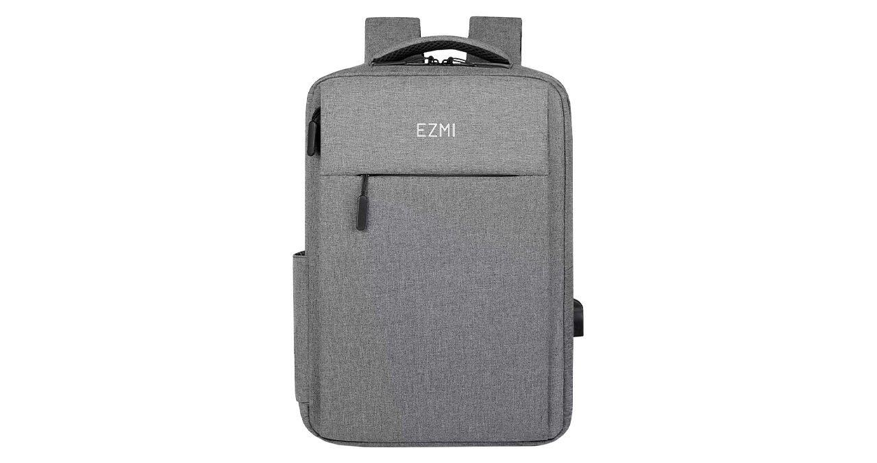 MOCHILA EZMI PARA NOTEBOOK 15.6" LÍNEA EZ MOVE DISEÑO COMPACTO GRIS