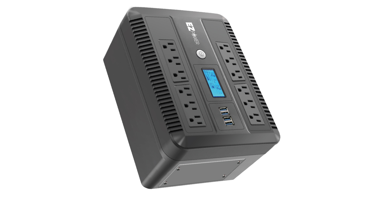 UPS EZ POWER INTERACTIVO 1000VA / 500W 12 SALIDAS 120V PANTALLA LCD