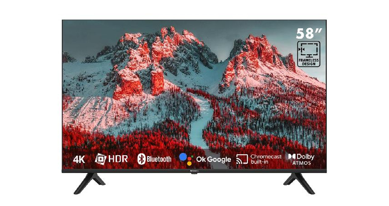 TELEVISOR INNOVA 58" LED 4K UHD SMART - GOOGLE TV