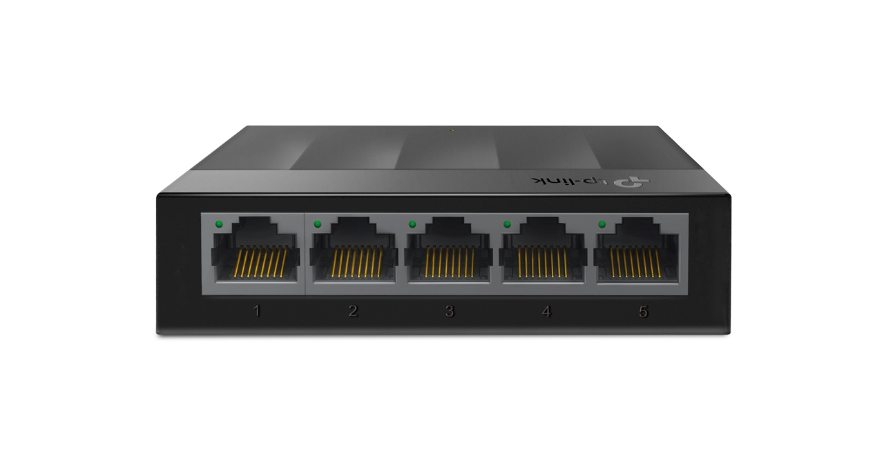 SWITCH TPLINK 5 PUERTOS RJ45 GIGABIT CASE PLASTICO ESCRITORIO