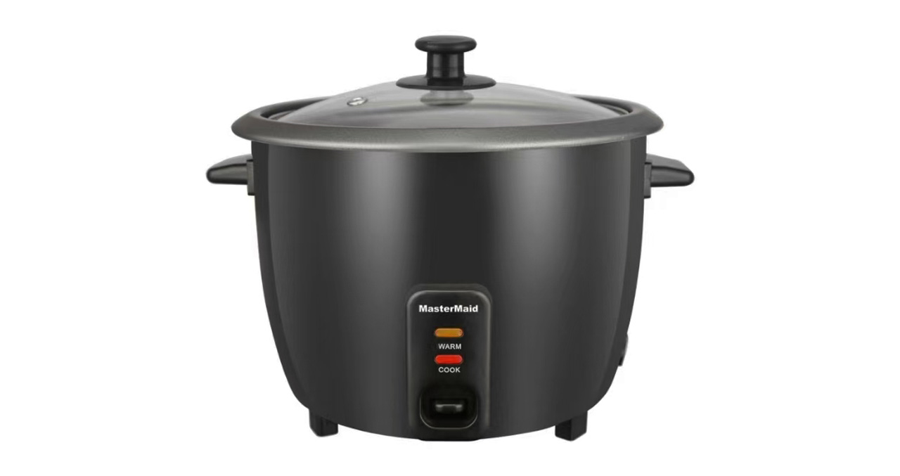 OLLA ARROCERA MASTERMAID 1.0 LITROS 6 TAZAS 400W NEGRA