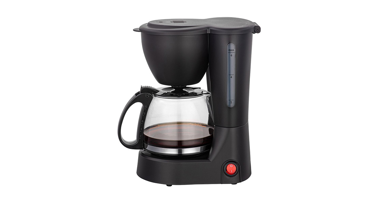 CAFETERA MASTERMAID 6 TAZAS 650W NEGRO