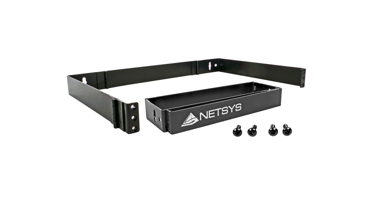 SOPORTE DE PARED 1U NETSYS 30.48CM PROFUNDIDAD CON BISAGRA