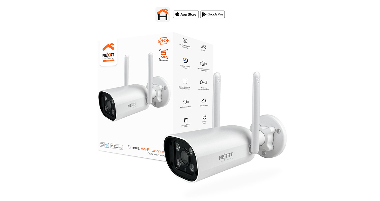 CAMARA SMART WIFI NHC-OF10 2K IP65 PARA EXTERIORES