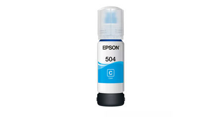 BOTELLA DE TINTA EPSON T504220 CYAN 70ml - L4150,L4160,L6161,L6171,L6191, L14150,L4260,L4360