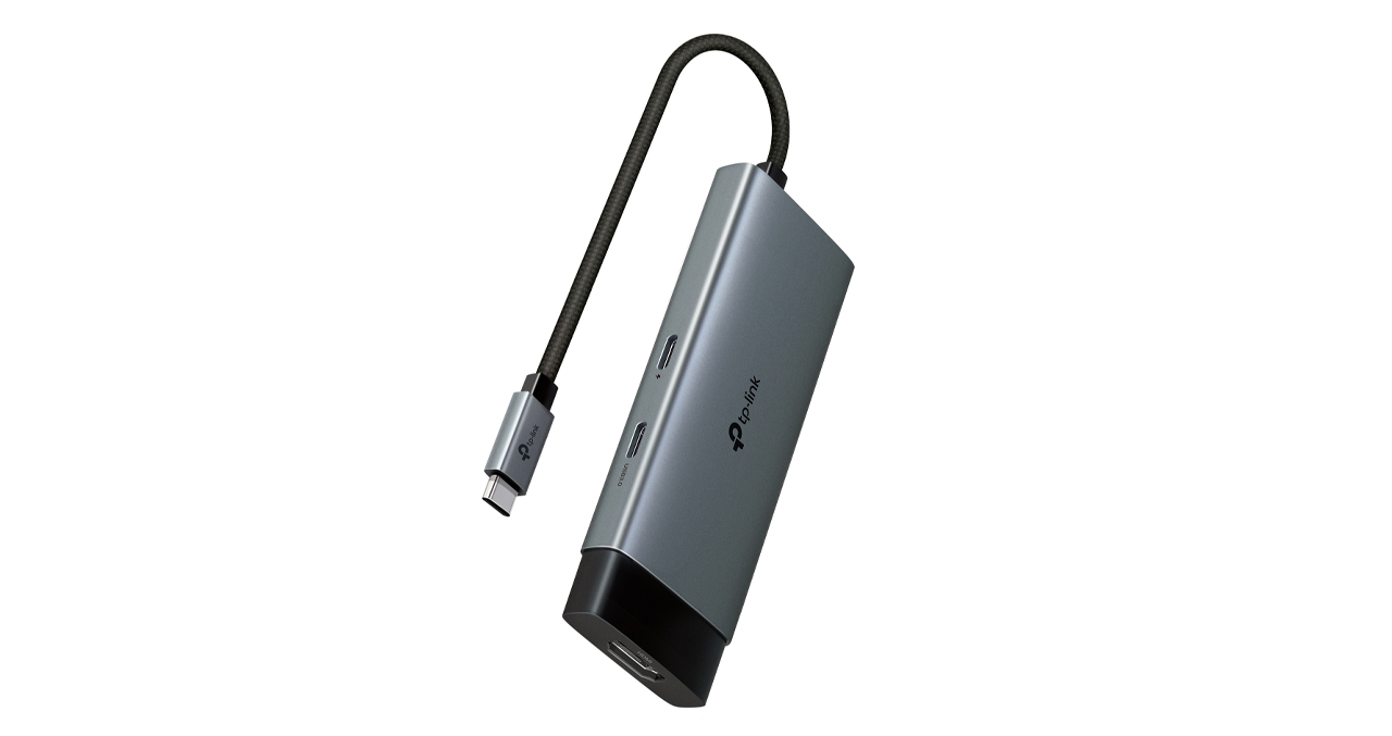 ADAPTADOR TPLINK USB-C 5 EN 1 PUERTO HDMI 4K A 60 Hz CON CARGA RAPIDA DE 100W