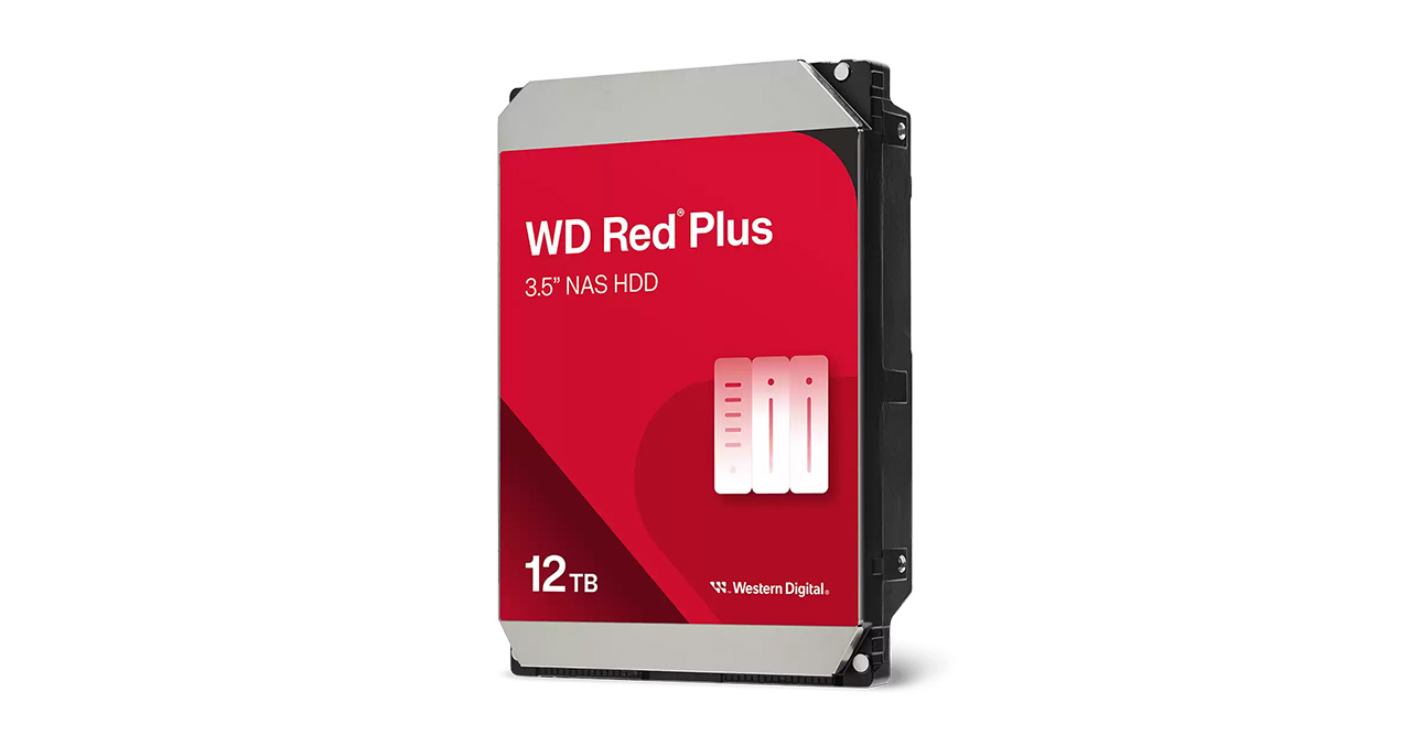 DISCO DURO INT WESTER DIGITAL RED PLUS NAS 12TB SATA 6GB 3.5 INCH INTERFACE 260MB 7200 RPM