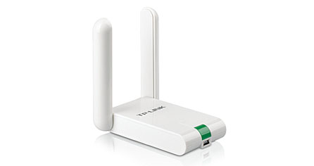 ADAPTADOR TPLINK USB A WIFI 300 Mbps 2 ANTENAS 3dBi FIJAS