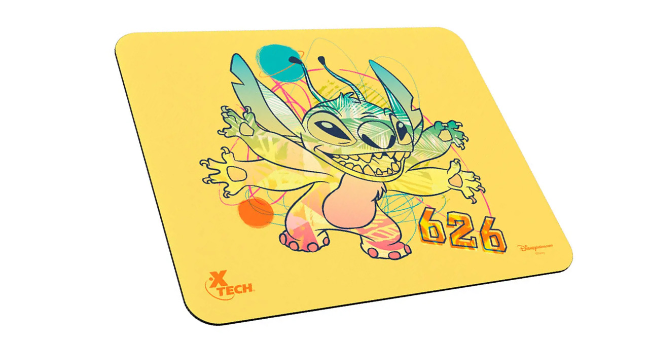 MOUSEPAD XTECH DISNEY STICH AMARILLO