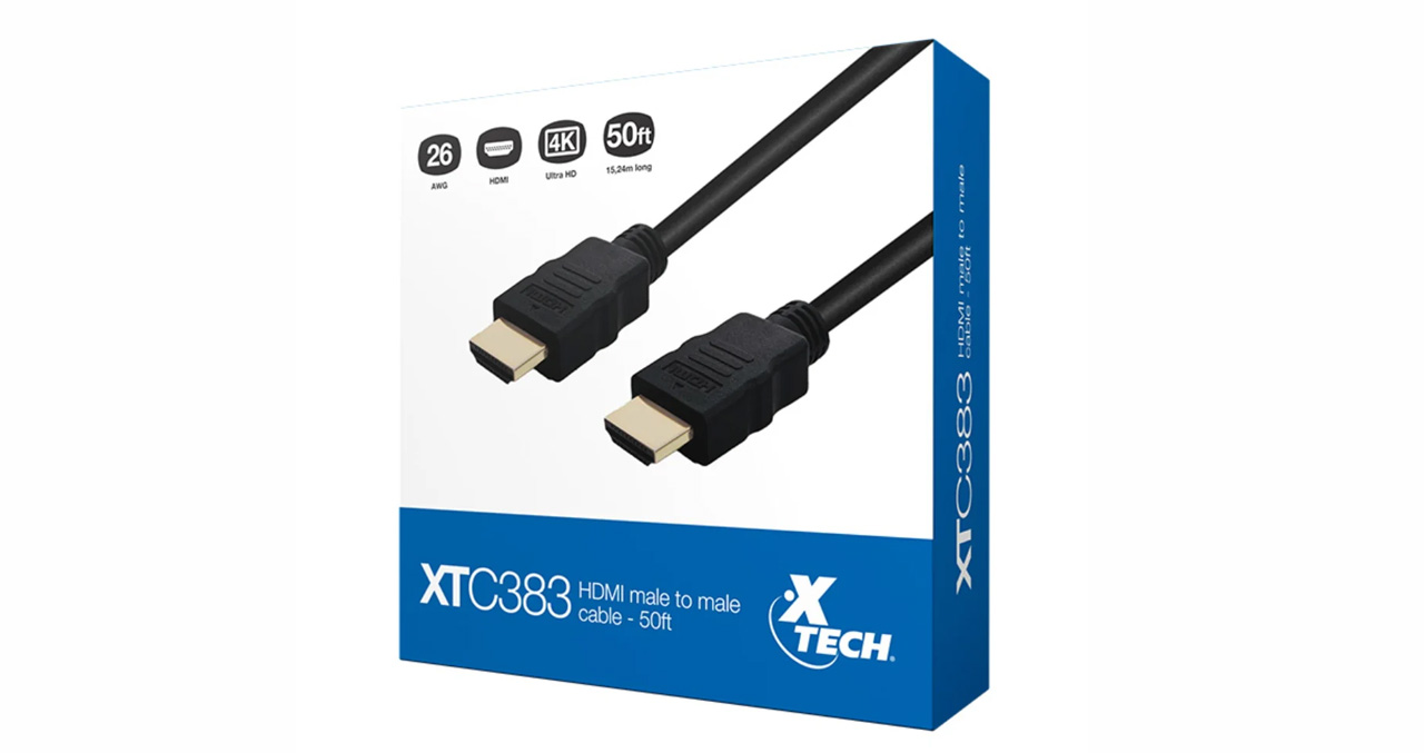 CABLE HDMI XTECH 50 PIES (15.2 METROS) HDMI A HDMI