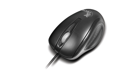 MOUSE XTECH ALAMBRICO 3 BOTONES USB - NEGRO