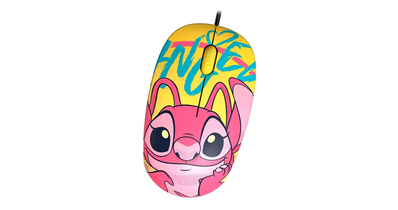 MOUSE XTECH ALAMBRICO DISNEY STICH USB - ROSADO